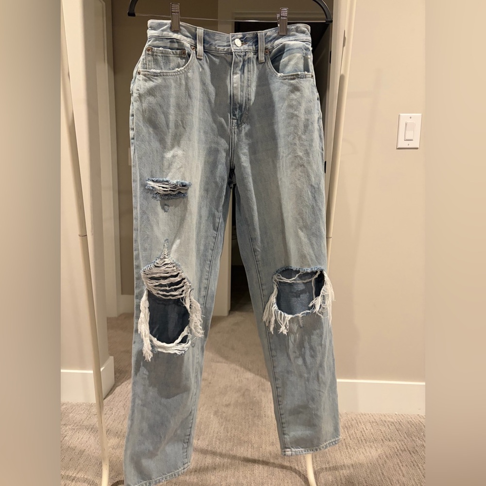 Pistols Distressed Light Blue Women's Jeans